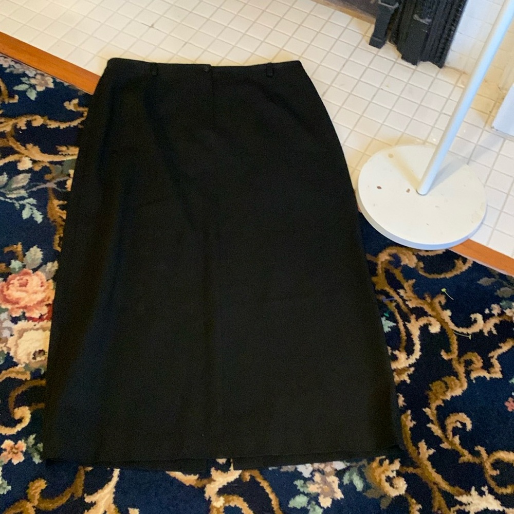 Talbots midi/ almost maxi black skirt. Worn a few times